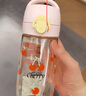 QWE吸管杯500ml波爾多粉PPSU刻度杯糖耐奶瓶孕婦產婦待產包母嬰上學 曬單實拍圖