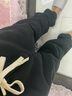 馬克華菲（FAIRWHALE）美式休閑褲男士秋冬季重磅九分運動(dòng)潮流工作寬松束腳長(cháng)衛褲子下裝 深灰色【秋季新品】 32 【建議130-140斤】 曬單實(shí)拍圖