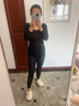 婷美（GRACEWELL）女士秋衣秋褲套裝肌底衣內搭超薄無(wú)痕打底美膚衣高彈修身QS 曬單實(shí)拍圖