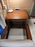 嘻氣小戶(hù)型實(shí)木書(shū)桌臥室床邊學(xué)習桌單人學(xué)生家用兒童書(shū)桌書(shū)房簡(jiǎn)易靠墻 胡桃色單桌+椅子 60*50*75cm 曬單實(shí)拍圖