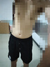 貓霓冰絲短褲男士夏季2025新款速干工裝五分大褲衩寬松休閑運動中褲子 黑色+卡其 XL 【建議體重110-140斤左右】 曬單實拍圖