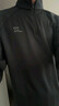 特步（XTEP） 男子半拉鏈長(cháng)袖t恤舒適休閑訓練跑步服內搭速干衣透氣上衣 正黑色-散熱保暖（男） M 曬單實(shí)拍圖
