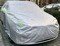 智匯汽車(chē)車(chē)衣全車(chē)罩加厚牛津布遮陽(yáng)防曬防雨罩轎車(chē)SUV越野汽車(chē)套外罩 適用于長(cháng)城哈弗猛龍車(chē)衣全車(chē)罩 銀色加棉加厚牛津布汽車(chē)衣罩外套 曬單實(shí)拍圖