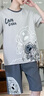 浪莎短袖睡衣男純棉夏季薄款全棉短褲套裝可外穿大碼青年男士家居服 曬單實(shí)拍圖