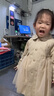戴維貝拉（DAVE＆BELLA）兒童中長(cháng)款風(fēng)衣2025女童新款秋裝外套學(xué)院風(fēng)小童衣服女寶寶上衣 卡其色【現貨】 100 cm（建議身高90-100cm） 曬單實(shí)拍圖