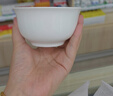斯凱綈（Sky Top）米飯碗骨瓷小湯碗純白陶瓷家用酒店餐具套裝4.5英寸金鐘碗10件 曬單實拍圖