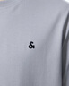 杰克·瓊斯（JACK&JONES）25年男裝短袖T恤男夏季舒適男士T恤涼感多色半袖純色水洗不易走形 黑色E40 M 175 曬單實拍圖