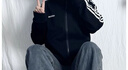adidas休閑舒適三條紋立領(lǐng)夾克外套男裝秋季阿迪達(dá)斯官方輕運(yùn)動 黑色/白(推薦選大一碼) XL 曬單實(shí)拍圖