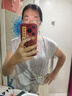 渝鼎福 媽媽裝50-60歲洋氣夏季新款氣質(zhì)優(yōu)雅小衫闊腿褲短袖母親節(jié)禮物 藍色流紋上衣媽媽套裝 2XL （100-115斤 曬單實拍圖