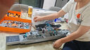哲高積木拼裝航空母艦驅逐艦軍事戰艦模型合體拼插玩具兒童男孩禮物 六合一大型驅擊艦-1704顆粒 曬單實(shí)拍圖