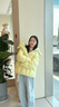 冰潔BINJORA 25冬新款羽絨服女短款百搭連帽面包服保暖外套 J5400DO40 清梨綠 XL 175/96A 【體重約75-85KG】 曬單實(shí)拍圖