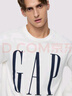 GAP男女裝2025秋季新款logo字母印花寬松純棉長(cháng)袖T恤上衣786368 白色 3XL (185/108A) 亞洲尺碼 曬單實(shí)拍圖