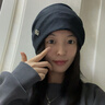 目丸冷帽高級感金屬小標女士2025新款寬松保暖針織小眾設計包頭堆堆帽 1#黑色 曬單實(shí)拍圖