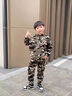 男童反光標(biāo)迷彩套裝2025春秋裝新款兒童帥氣迷彩服運動套男孩衣服 圖片色 130 cm 曬單實拍圖