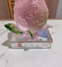 廣贊萊琉璃工藝品送老人長(cháng)輩生日賀壽禮品松喬之壽桃擺件客廳家宴擺設 小號粉色琉璃松喬之壽 曬單實(shí)拍圖