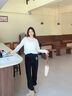 Teenie Weenie小熊女裝衛(wèi)褲2025年秋季新款柔軟舒適加絨收腳休閑褲 黑色 S 曬單實(shí)拍圖
