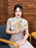 【高檔楠竹扇架+禮盒禮袋包裝】送新娘閨蜜團(tuán)扇結(jié)婚新娘高級(jí)成品diy手工自制材料包雙面喜扇扇子中國(guó)風(fēng)中式 1號(hào)款 成品做好x喜扇+扇架+嵌入式禮盒 曬單實(shí)拍圖