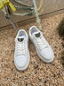 卡賓小白鞋男鞋春季潮流男士板鞋百搭休閑鞋子男低幫厚底增高運動(dòng)鞋男 白色 41 曬單實(shí)拍圖