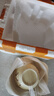 奶fufu陶瓷釉下彩雙耳碗一人食家用餐具套裝帶勺筷宿舍泡面沙拉碗 【4件套】雙耳碗+飯碗+勺+筷 曬單實(shí)拍圖