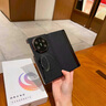 簡(jiǎn)高【頭層牛皮-雙屏全包】華為matex6手機殼典藏版智能翻蓋皮套360°磁吸支架matex5保護套高端商務(wù) 【曜石黑】頭層牛皮-智能視窗-360°磁吸支架 華為matex5/典藏版 曬單實(shí)拍圖