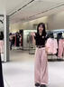 佐敘粉色高腰直筒牛仔褲女顯瘦寬松休閑長(cháng)褲設計感小眾2025年新款褲子 粉色（優(yōu)質(zhì)款） M 100-110斤 曬單實(shí)拍圖