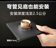 高塘全銅槍灰色超薄地漏移位3公分極淺下水道二改造陽(yáng)臺淋浴防臭50管 【槍灰色】超薄竹排地漏+T型芯 曬單實(shí)拍圖