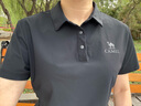駱駝戶(hù)外速干T恤女短袖翻領(lǐng)涼感彈力抗皺透氣吸汗運動(dòng)t防曬上衣男 曬單實(shí)拍圖