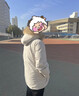 駱駝（CAMEL）戶外極寒派克工裝毛領(lǐng)情侶款羽絨服保暖加厚中長款外套 曬單實(shí)拍圖