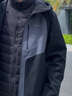波司登（BOSIDENG）25新款90鵝絨沖鋒衣羽絨服男女同款情侶三合一保暖外套B250331360 黑色/極地灰8056/827080ME M 165/88A 體重約110-120斤 曬單實(shí)拍圖