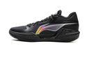 李寧輕速3 Mid丨beng輕彈科技籃球鞋男子輕量高回彈籃球場(chǎng)地鞋 黑色/星河紫-1 42 曬單實(shí)拍圖