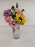 呂姆克花瓶玻璃花瓶擺件工藝品插花仿真干花富貴竹水養花瓶中號透明5043 曬單實(shí)拍圖