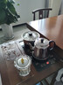 玻璃彩色把手杯品茗杯花茶套裝茶杯防爆耐熱透明玻璃小把杯六色杯 6只裝（透明把） 曬單實(shí)拍圖