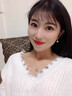 MZMZ永恒之心鉑金項鏈女pt950白金鎖骨鏈七夕情人節禮物送女友老婆 輕奢款-鑲嵌海洋之心 【免費刻字  精美禮盒  送女生】 曬單實(shí)拍圖