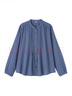 無(wú)印良品（MUJI） 女式 棉紗 長(zhǎng)袖罩衫 女士襯衫襯衣內(nèi)搭女裝25年秋季上衣BC2O7A5A 藍(lán)色格紋 L （165/88A） 曬單實(shí)拍圖