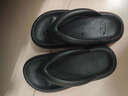 俞兆林（YUZHAOLIN）人字拖女外穿厚底踩屎感夾腳拖外穿沙灘鞋 YQ690 黑色 38/39 曬單實(shí)拍圖