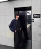 靖颯 藏青色ma1美式飛行員夾克男秋季短款bomber工裝外套vibe棒球服潮 藍(lán)色 XL 曬單實(shí)拍圖