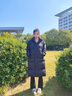 鴨鴨（YAYA）長(zhǎng)款過(guò)膝羽絨服男女同款2024年冬季新款時(shí)尚連帽御寒保暖加厚外套 黑色 L 曬單實(shí)拍圖