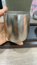 Ti artisan鈦工匠戶(hù)外純鈦水杯雙層隔熱鈦杯露營(yíng)旅行杯寬口直飲果汁杯咖啡杯 【冰花銀】雙層鈦杯中號-255ML 曬單實(shí)拍圖