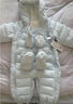 G.duck嬰兒羽絨服連體衣輕薄保暖0-2歲寶寶外出抱衣冬季加厚爬服 天藍色羽絨連體衣手腳套可拆 66 曬單實(shí)拍圖
