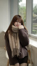 締晶圍巾女士女生冬季高檔款2026新款披肩禮盒生日禮物送女朋友實(shí)用 W0022千鳥(niǎo)格子圍巾-米色 曬單實(shí)拍圖