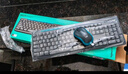 羅技（Logitech）MK275無線鍵鼠套裝 辦公無線鼠標(biāo)鍵盤套裝無線辦公鍵鼠 電腦鍵盤全尺寸帶無線2.4G接收器 黑藍(lán)色 MK275+大桌墊 曬單實(shí)拍圖