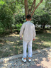 李寧紅糖丨經(jīng)典休閑鞋老爹鞋男子反光減震回彈低幫系帶運(yùn)動(dòng)生活鞋 米白色/川石灰-1 42 曬單實(shí)拍圖