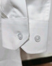 羅蒙（ROMON）純色商務(wù)職業(yè)正裝男士白襯衫工裝外套長(cháng)袖襯衣男CS108白色4XL 曬單實(shí)拍圖