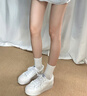 adidas NIZZA PLATFORM厚底增高運動(dòng)帆布鞋男女阿迪達斯三葉草 白   39 曬單實(shí)拍圖