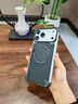 派凡 適用蘋果iphone17promax手機殼磁吸真皮殼金屬無邊框皮質保護套輕奢商務高級感皮革外殼2025新款 星空黑【真皮材質/旋轉支架/輕奢商務風】 17Pro 曬單實拍圖