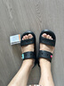 卡駱馳crocs七夕情人節(jié)禮物經(jīng)典泡芙?jīng)鲂孢m耐磨坡跟泡芙鞋戶外拖鞋|207670 黑色-001(含智必星) 39 (240mm) 曬單實拍圖