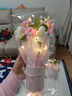 靚做 母親節泡芙花束抱抱桶節日生日禮物送媽媽女友同學(xué)老師創(chuàng  )意禮物 【粉色】泡芙花束帶燈+禮袋+賀卡 曬單實(shí)拍圖