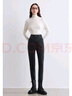 百圖betu女裝冬季新款牛仔褲磨毛高腰修身鉛筆褲褲子女2410T87 深灰 L 曬單實(shí)拍圖