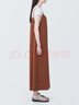 無(wú)印良品（MUJI） 女式 易干彈力泡泡紗 背帶褲 女裝夏季連體褲吊帶BC2JRA4S 磚紅色 M （160/84A） 曬單實(shí)拍圖