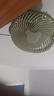 格立特（gelite）USB小風(fēng)扇充電小電扇低噪辦公室桌面夾扇車(chē)載多功能風(fēng)扇小型臺扇學(xué)生宿舍床頭桌面充電款蘋(píng)果綠 曬單實(shí)拍圖